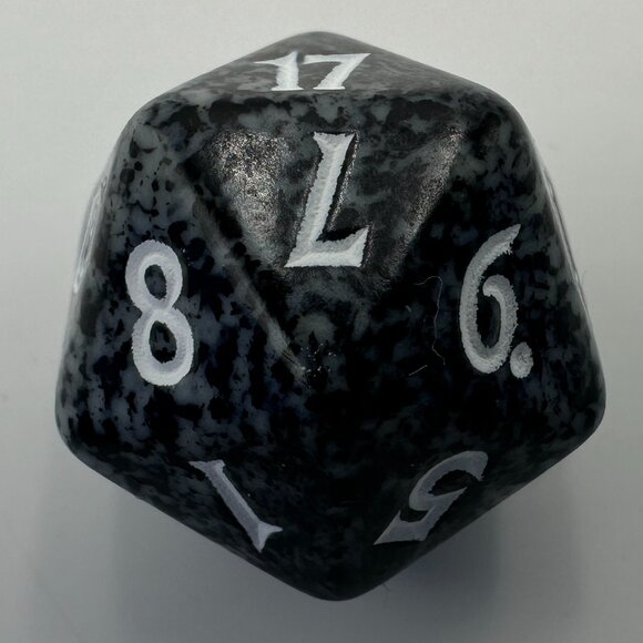 Magic The Gathering 9th Edition Black D20 Spindown Die - Picture 6 of 6